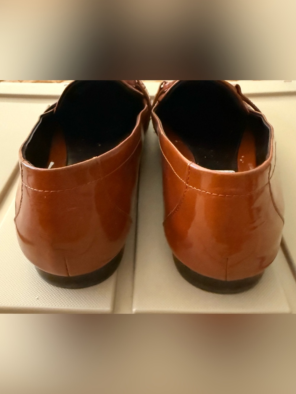 TORY BURCH GEORGIA LOAFER PATENT LEATHER FLATS - SIZE 8 - Picture 5 of 9